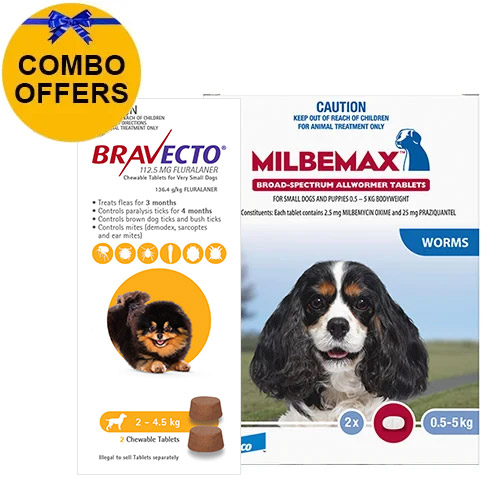 Bravecto Chew + Milbemax Combo Pack