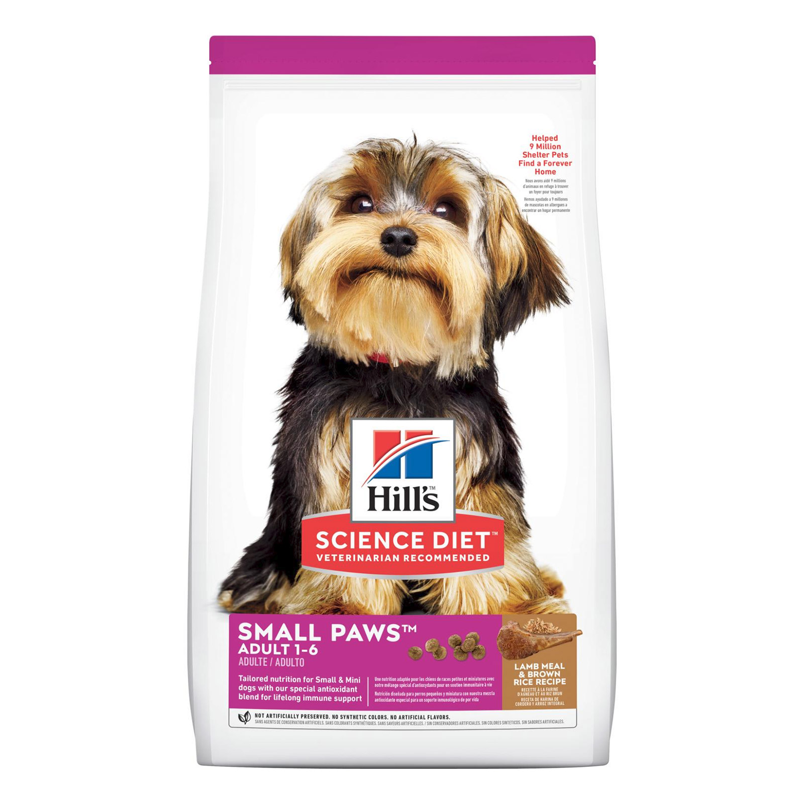 Hill's Science Diet Adult Small Paws Lamb Meal & Brown Rice Recipe Dog Food