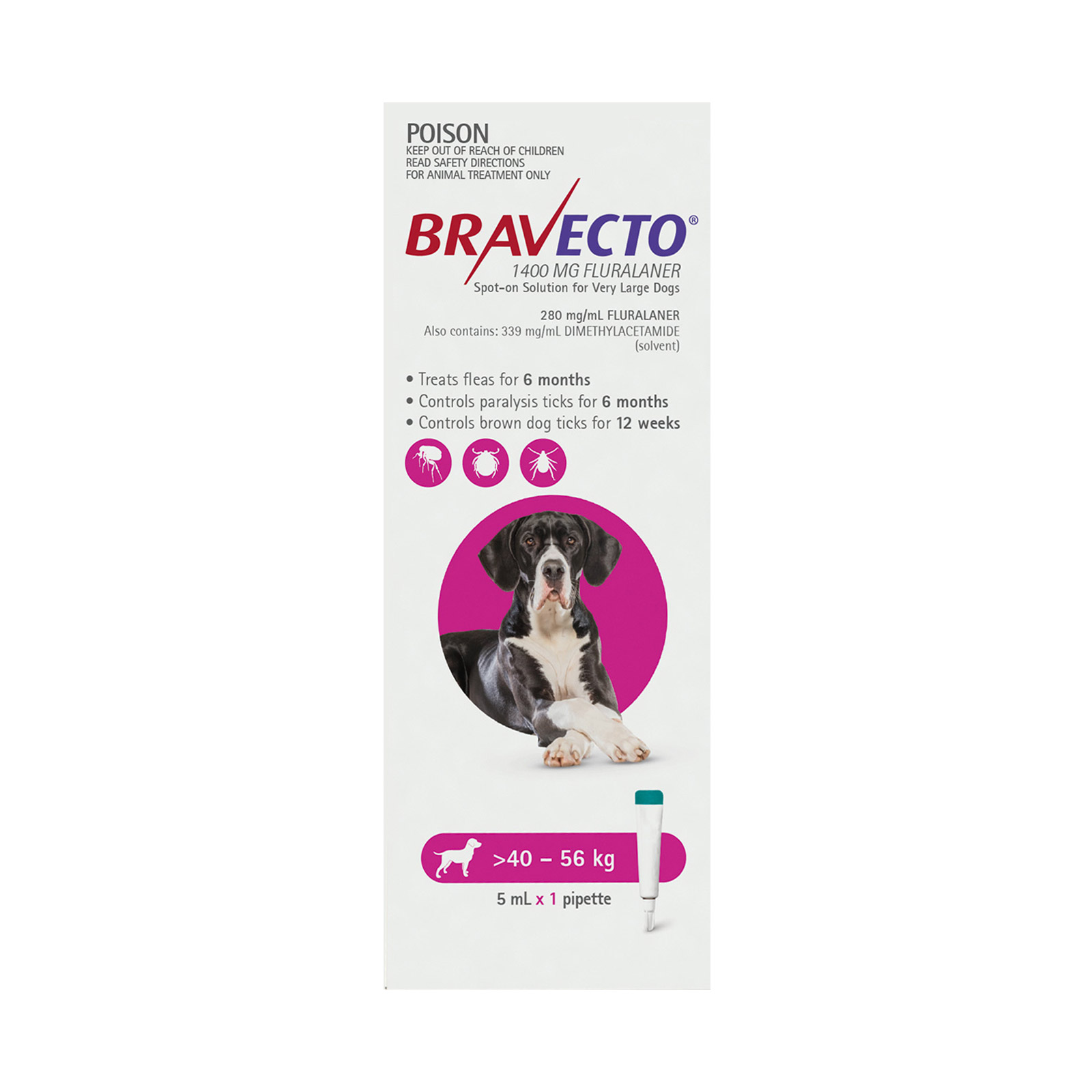 Buy Bravecto For Large Dogs 2040kg (Blue) Online