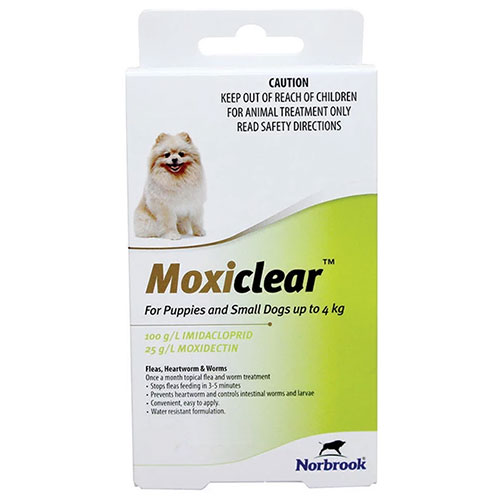 Buy Moxiclear Fleas & Worm SpotOn Solution For Dogs online