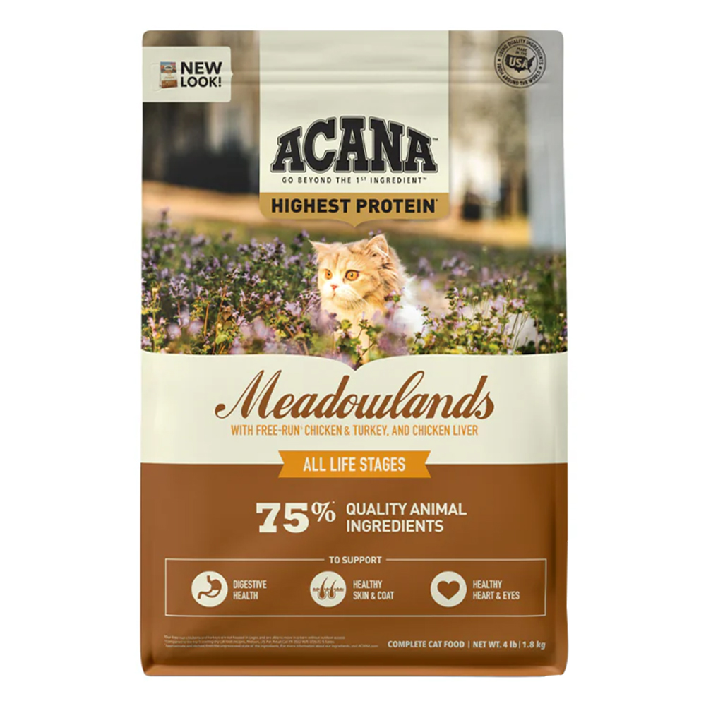 Buy Acana Meadowlands GrainFree Chicken & Turkey Dry Cat Food 1.8 kg