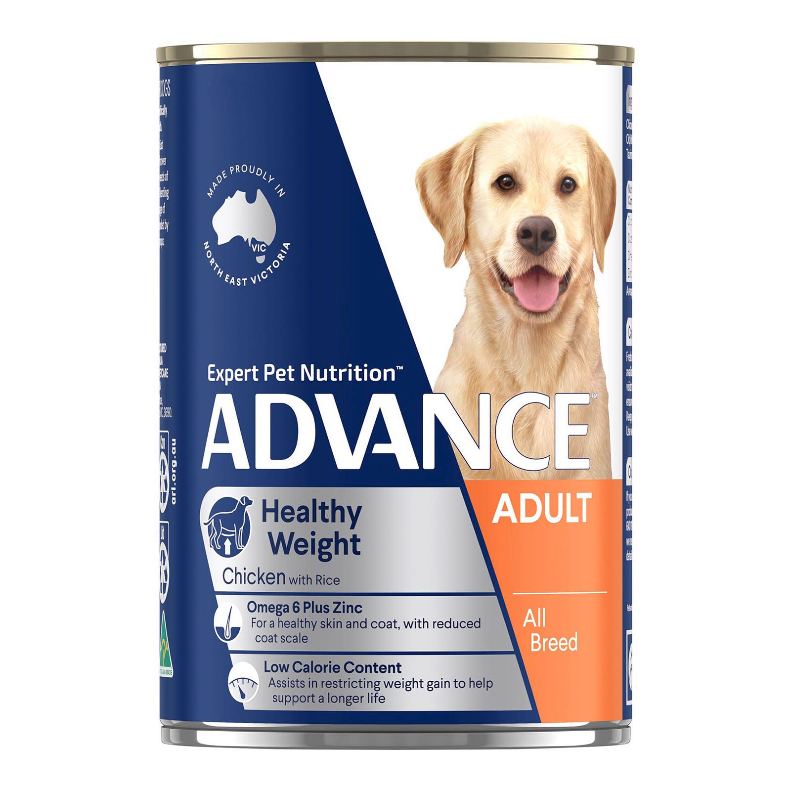 Advance Adult All Breed Healthy Weight Chicken & Rice Wet Dog Food