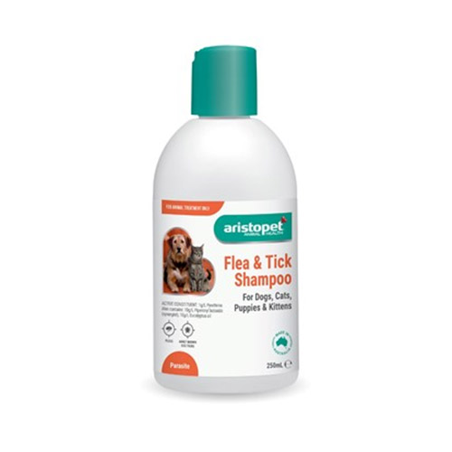 Aristopet Flea & Tick Shampoo for Dogs & Cats 125ml