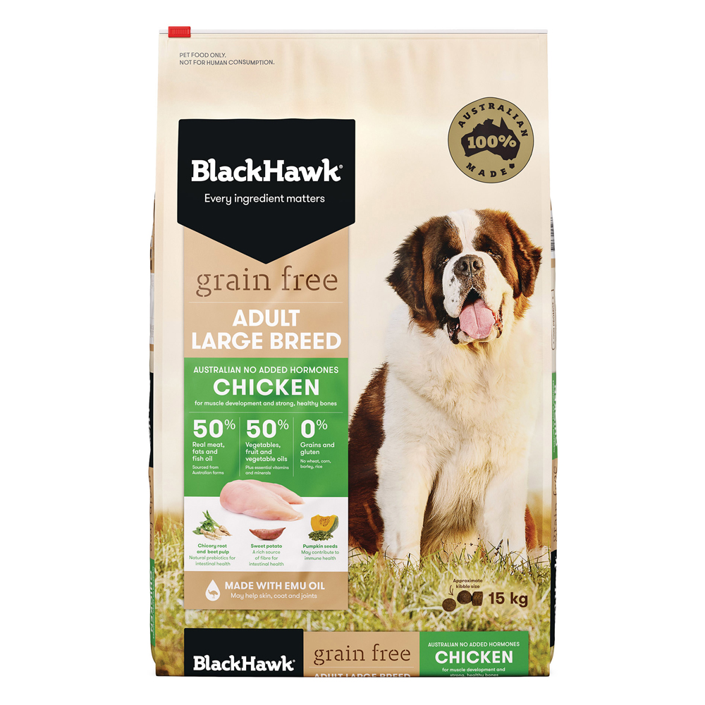 Picture of Buy Black Hawk Grain Free Adult Large Breed Chicken Dry Dog Food 15 kg ...