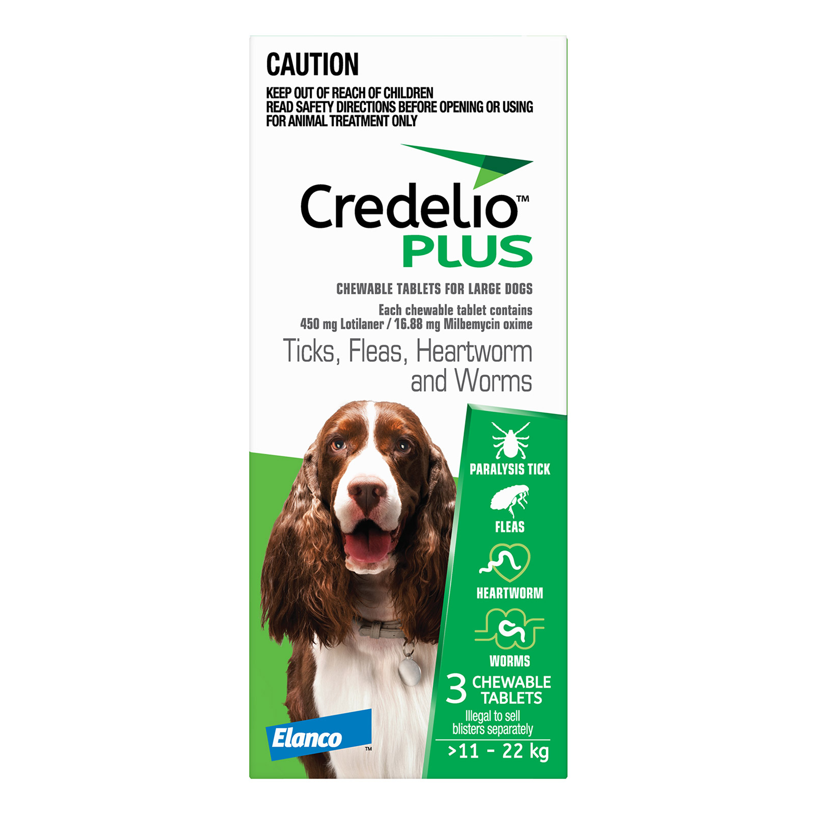 buy-credelio-plus-for-large-dogs-11-22-kg-green-3-chews-online