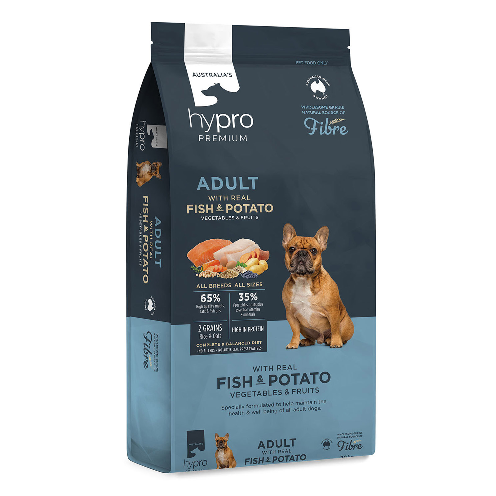 Buy Hypro Premium Wholesome Grains Adult Dog Food (Fish and Potato)  2.5 kg Online