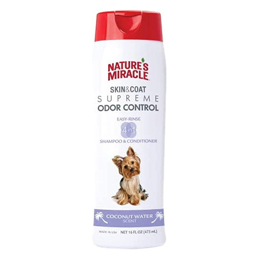 Nature's Miracle Skin & Coat Supreme Odor Control Coconut Water Shampoo