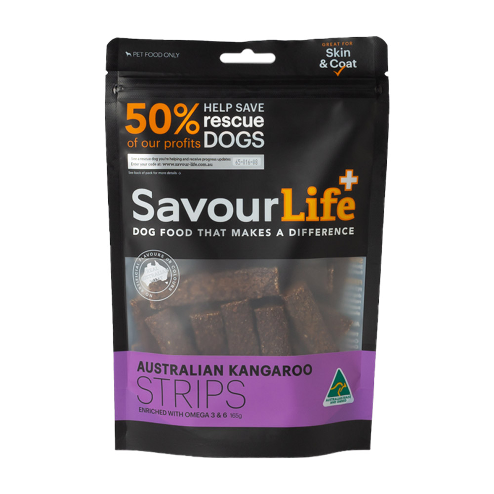 Buy SavourLife Australian Kangaroo Strips Treats for Dogs Online