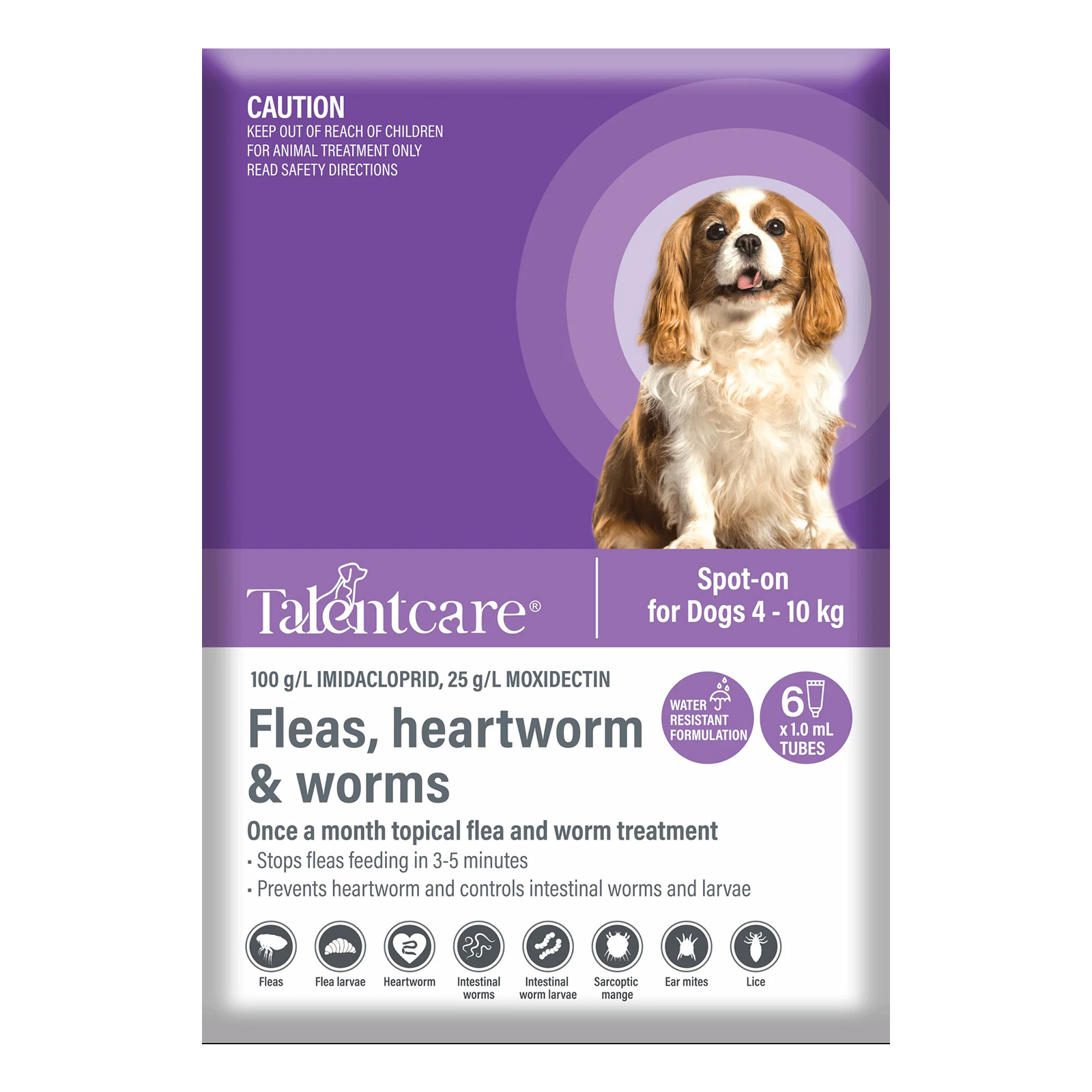 Buy Talentcare Spot On Dog Flea & Worm Treatment for Dogs 4 10kg 6