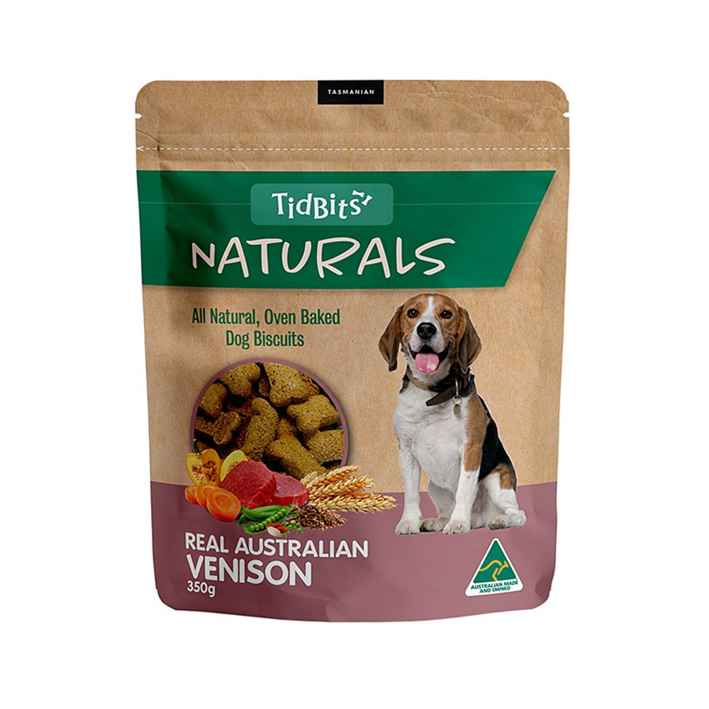 Buy Tidbits Naturals Venison Biscuit Treats for Dogs Online