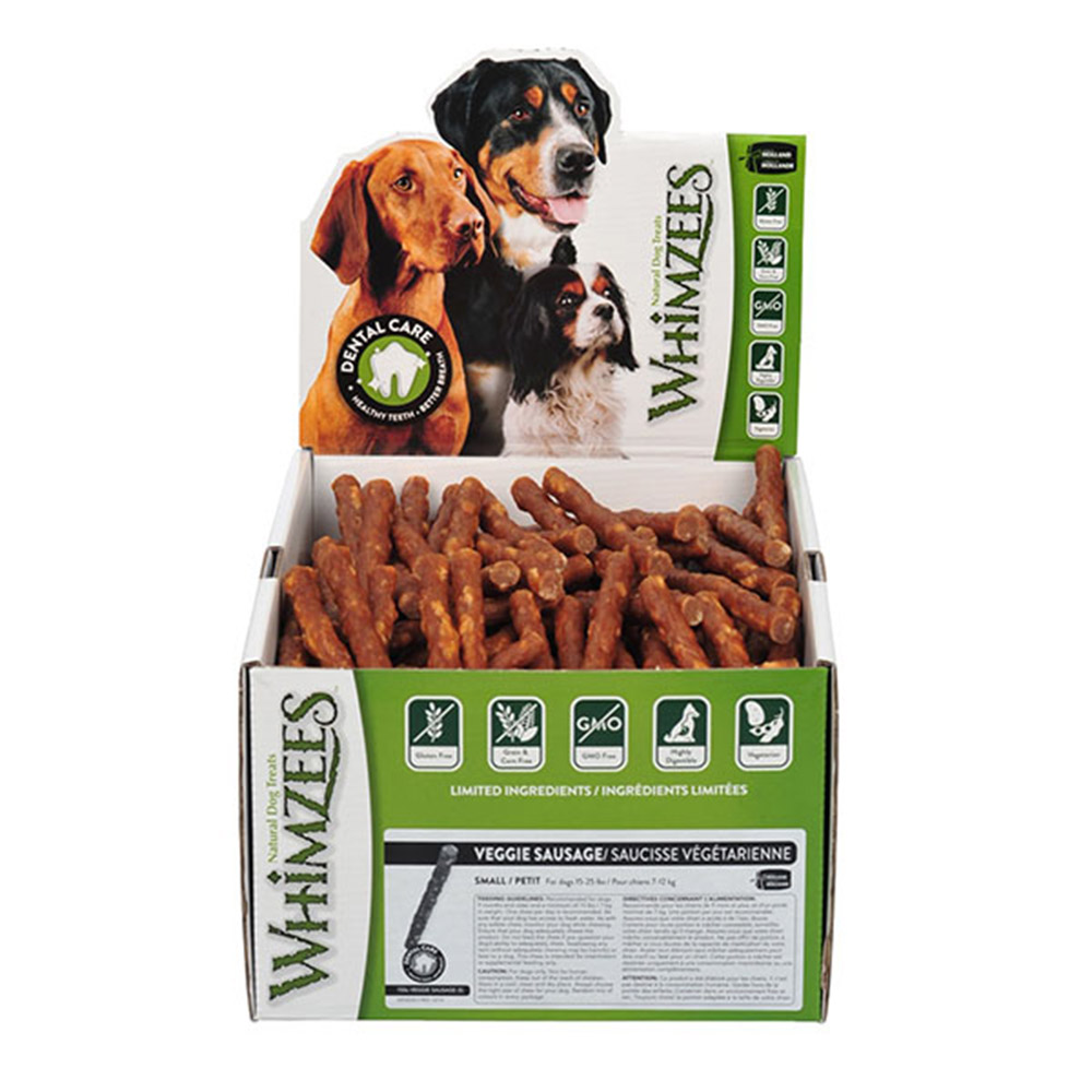 Buy WHIMZEES Veggie Sausage Dental Bulk Box Dog Treats Extra Large 30
