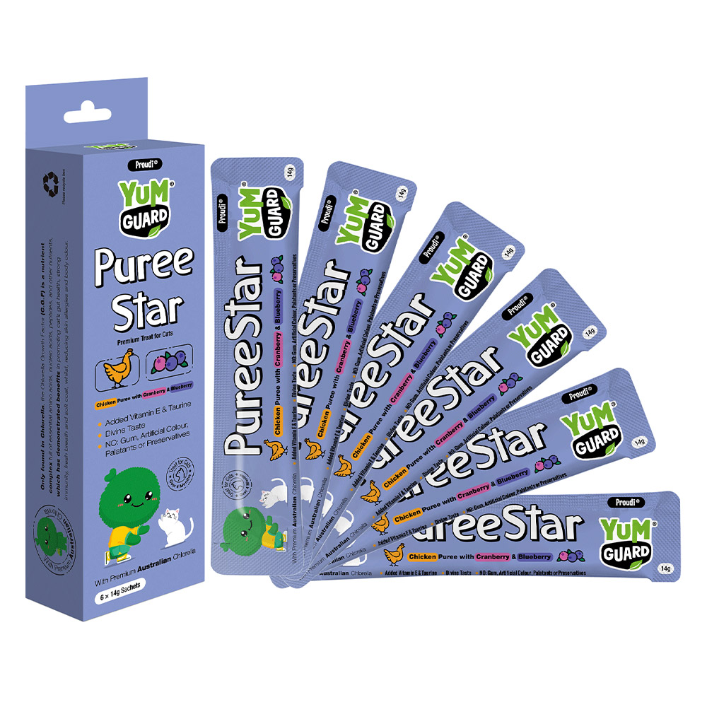 YumGuard Puree Star Cranberry & Blueberry Cat Treat 14g