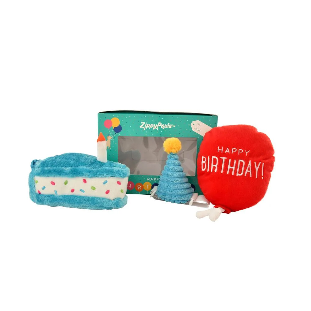 Buy Zippy Paws Birthday Box for Dogs and Cats Blue Online
