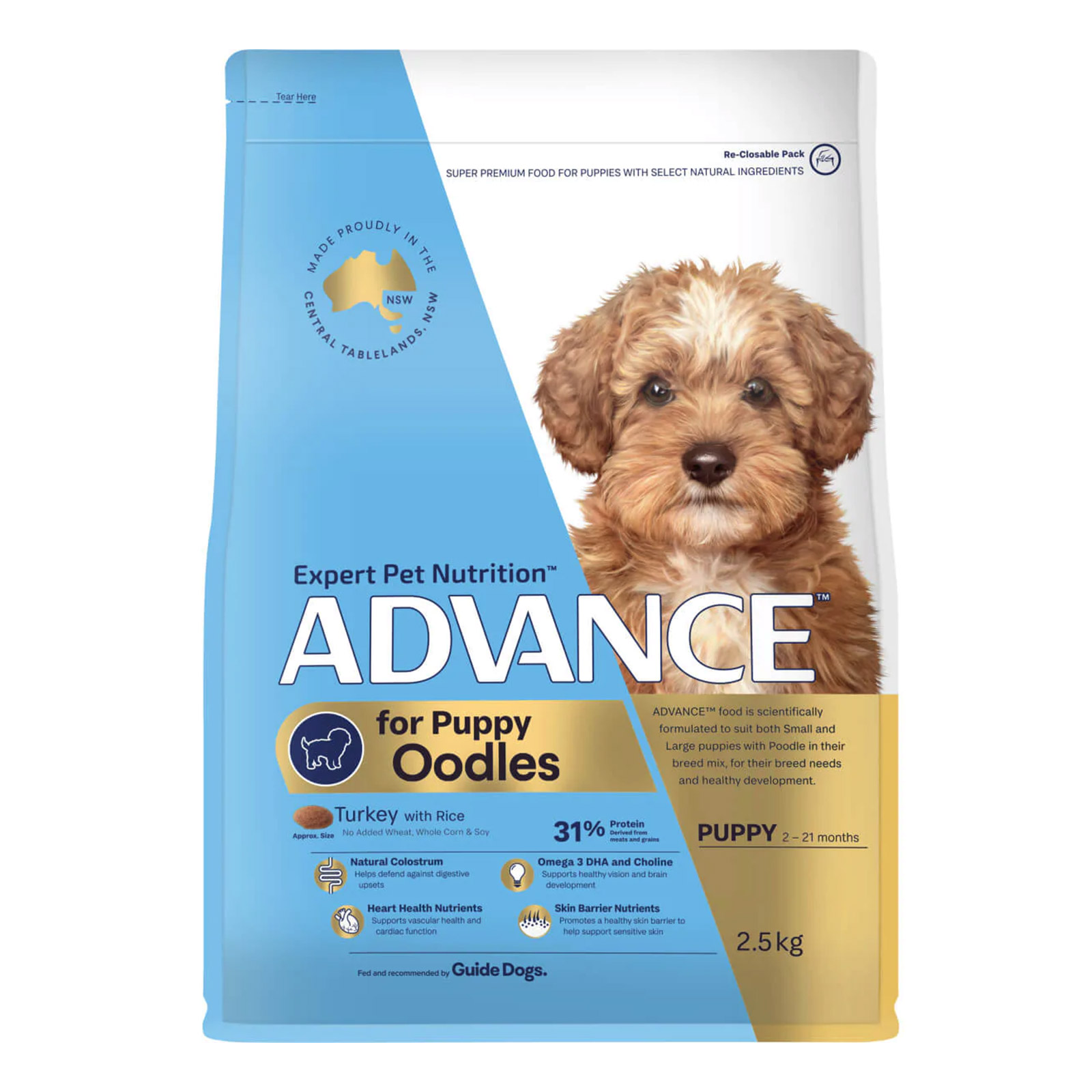 Advance Oodles Puppy Dry Food with Turkey and Rice