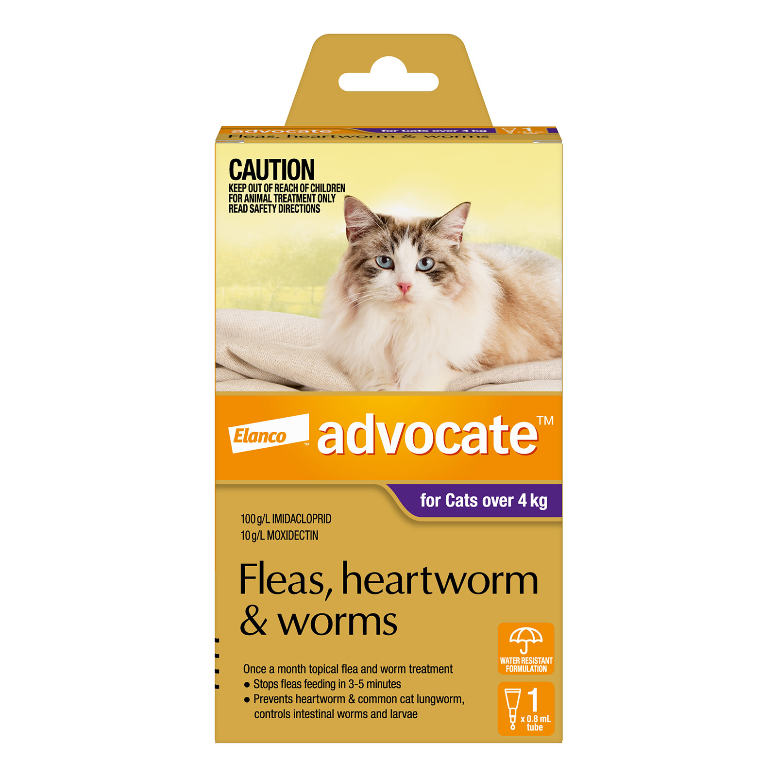 Buy Advocate Purple For Cats Over 4Kg 1 Dose Online