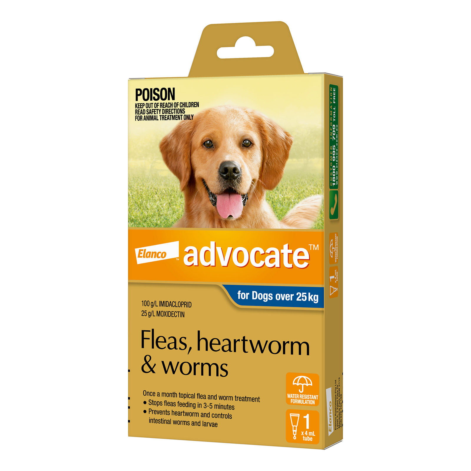 Buy Advocate for Dogs Extra Large Blue Over 25 Kg 1 Dose Online